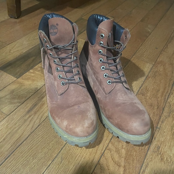 Timberland Mens Premium 6 Inch Waterproof Brown Boots - Picture 12 of 12